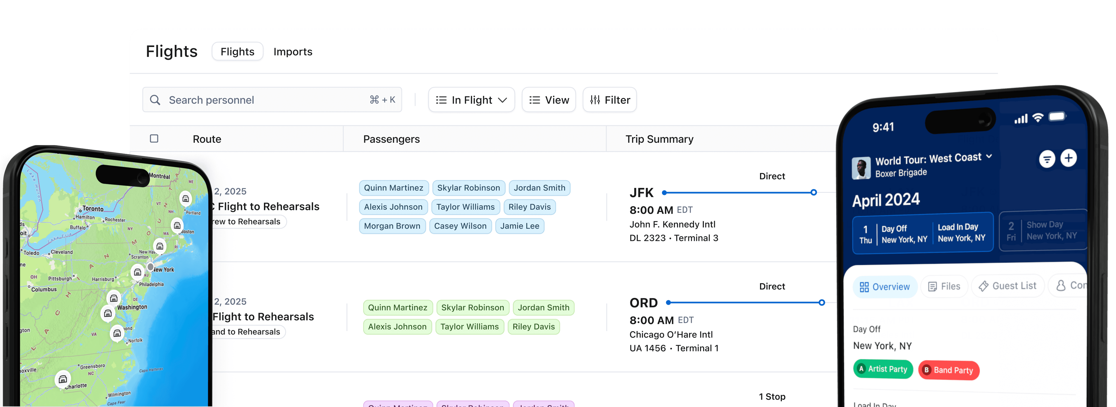 Daysheets platform interface