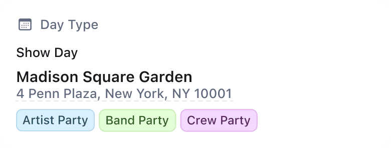 Guestlist UI